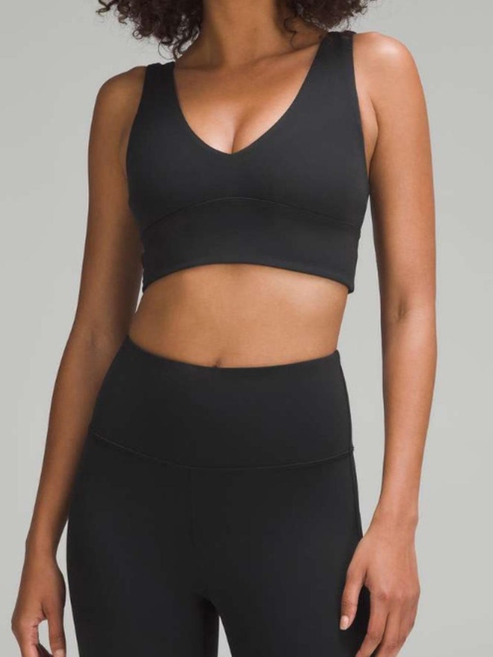 Lululemon Align V-Neck Bra *Light Support, C/D Cup W2DPOS 4 Black